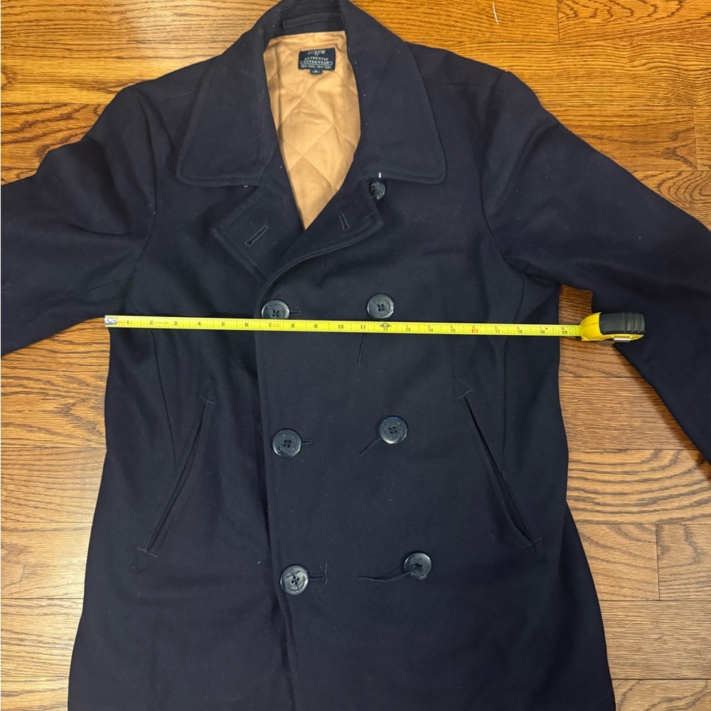 Blue J Crew Mens peacoat medium - Picture 5 of 8
